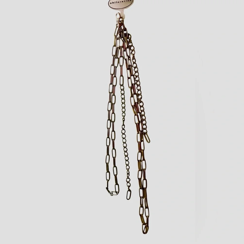 2 New! Two 2 Metal Chain Belts Silver Gold Link Belts